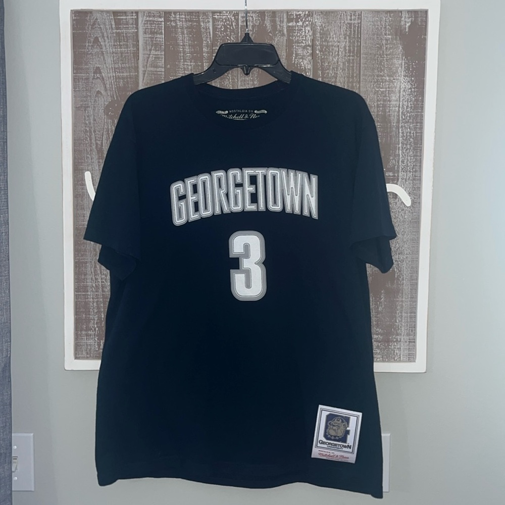 Mitchell & Ness Authentic Allen Iverson Georgetown Hoyas Throwback T-Shirt